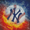 Ny Yankees Ball Diamond Painting