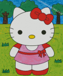 Aesthetic Hello Kitty Diamond Painting