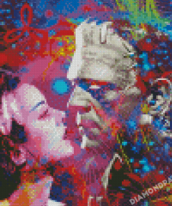 Colorful Frankenstein And The Bride Diamond Painting