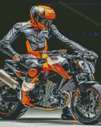 Ktm Duke Motocross Diamond Painting