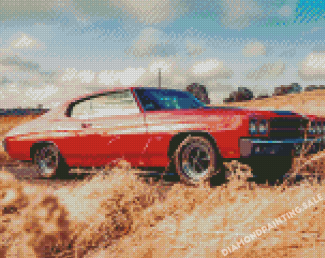 Red Classic Chevy Diamond Painting