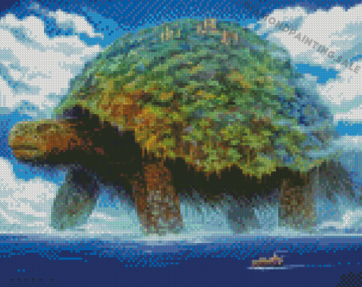 Fantasy Giant Turtle Diamond Painting