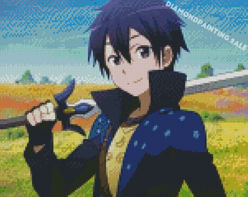 Kirito Manga Anime Diamond Painting