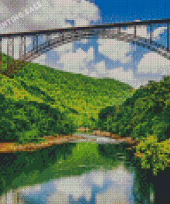 New River Gorge Bridge Diamond Painting