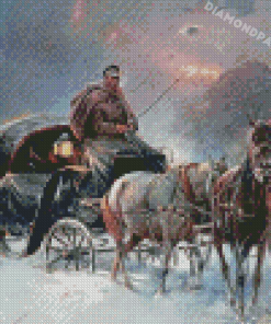 Horse And Carriage Diamond Painting