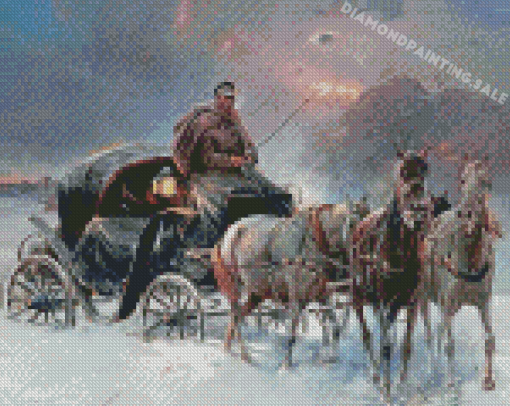 Horse And Carriage Diamond Painting