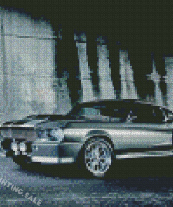 Black Classic Mustang Ford Diamond Painting