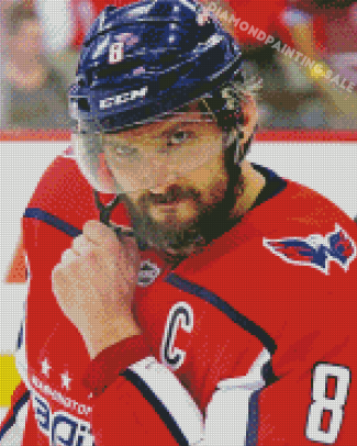 Alexander Ovechkin Ice Hockey Player Diamond Painting