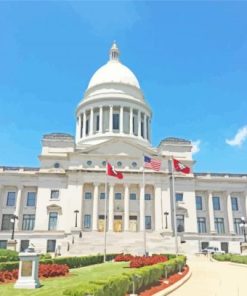 Arkansas State Capitol Building Diamond Painting