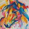 Colorful Horses Diamond Painting