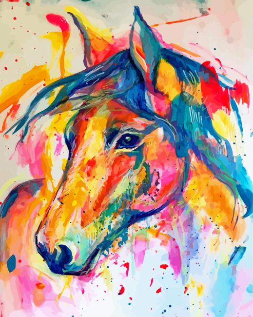Colorful Horses Diamond Painting