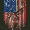 Deer Flag Diamond Painting