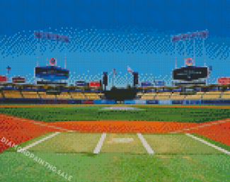 Dodger Stadium In Los Angeles Diamond Painting