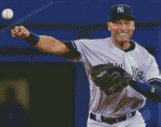 Baseball Shortstop Derek Jeter Diamond Painting