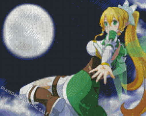 Leafa Character Diamond Painting