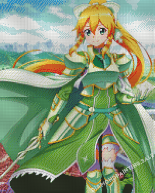 Leafa Sword Art Online Character Diamond Painting