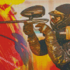 Paintball Game Player Diamond Painting