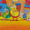 Rockos Modern Life Animation Characters Diamond Painting