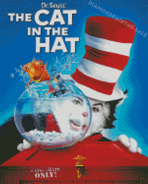 The Cat In The Hat Movie Poster Diamond Painting