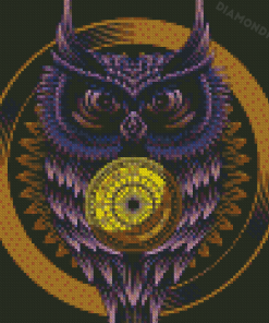 Golden Owl Art Diamond Painting