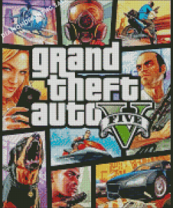 Grand Theft Auto Poster Diamond Painting