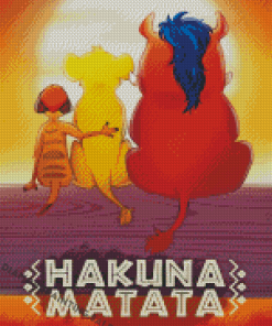 Hakuna Matata Poster Diamond Painting
