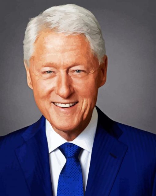 Handsome Bill Clinton Diamond Painting