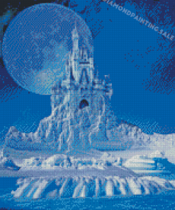 Ice Castle And Moon Diamond Painting