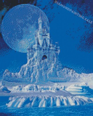 Ice Castle And Moon Diamond Painting