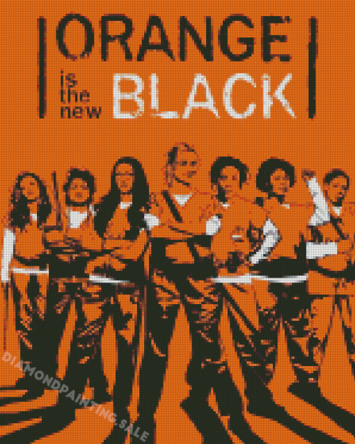 Illustration Orange Is The New Black Diamond Painting
