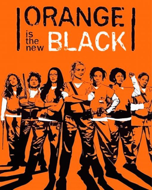 Illustration Orange Is The New Black Diamond Painting