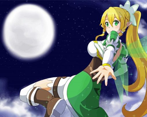 Leafa Character Diamond Painting