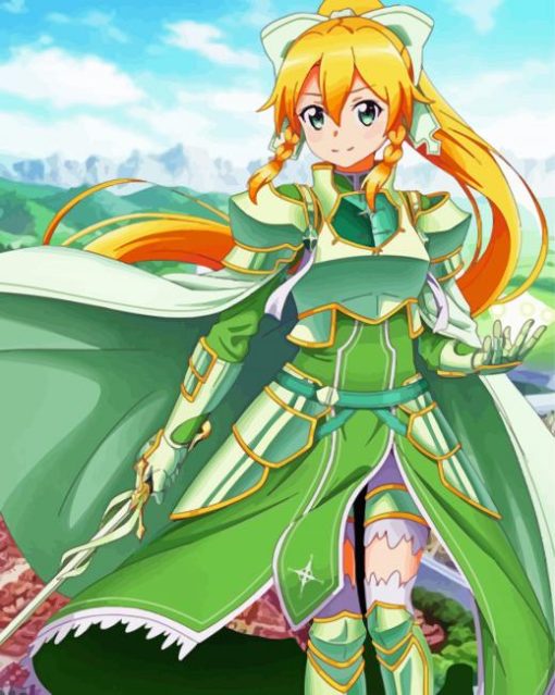 Leafa Sword Art Online Character Diamond Painting