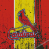 Splatter St Louis Cardinals Diamond Painting