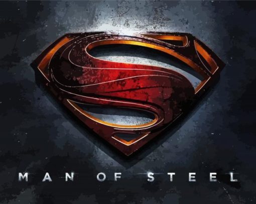 Man Of Steel Superman Symbol Diamond Painting
