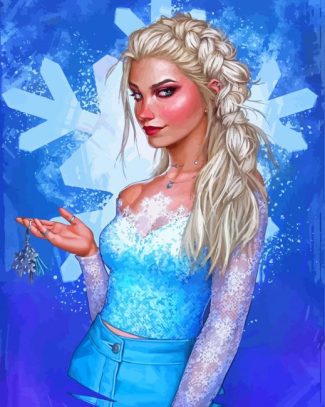 Modern Disney Character Elsa Diamond Painting