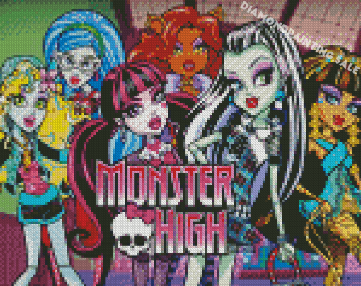 Monster High Poster Diamond Painting