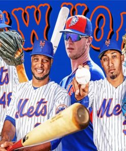 New York Mets Players Diamond Painting