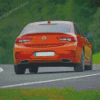 Orange Opel Insignia Diamond Painting