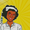 African American Nurse Pop Art Diamond Painting
