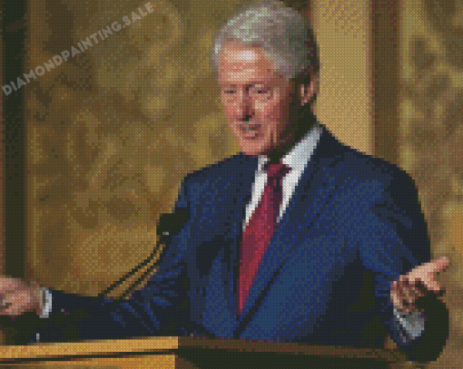 Bill Clinton American President Diamond Painting