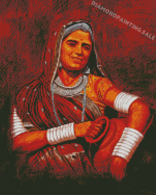 Rajasthani Girl Art Diamond Painting