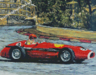 Vintage Formula 1 Cars Art Diamond Painting
