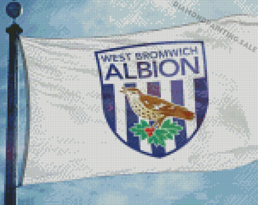 West Bromwich Albion Flag Diamond Painting