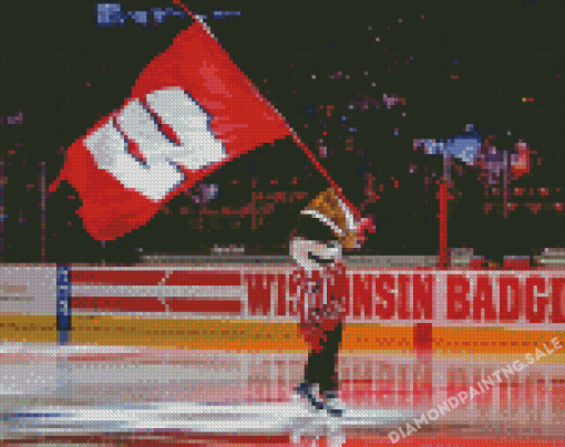 Wisconsin Badgers Hockey Diamond Painting