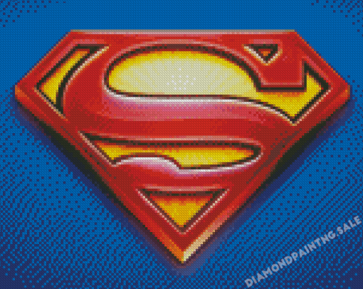 Aesthetic Superman Symbol Diamond Painting
