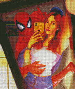 Spider Man And Mary Jane Diamond Painting