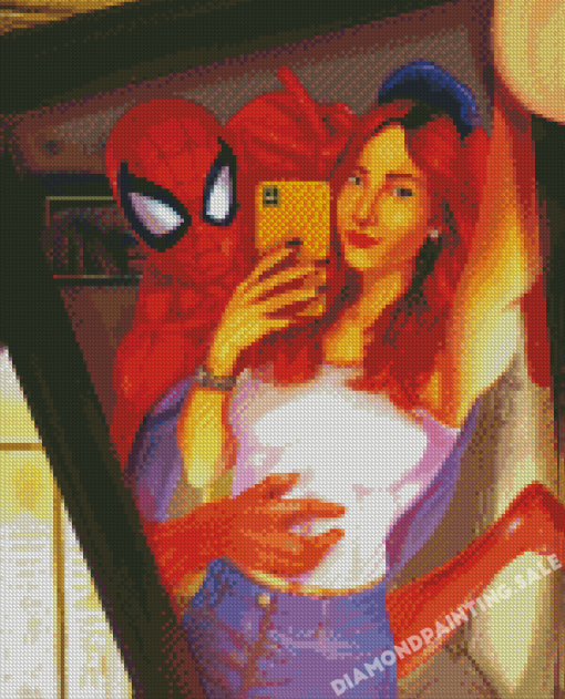 Spider Man And Mary Jane Diamond Painting