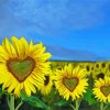 Sunflowers Heats Diamond Painting
