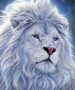White Lion Art Diamond Painting